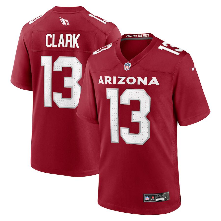 Men Arizona Cardinals #13 Kei Trel Clark Nike Cardinal Game NFL Jersey